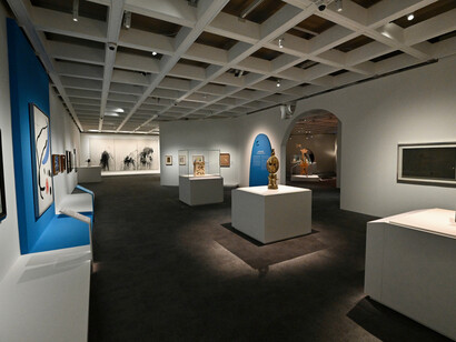 Gallery view, courtesy of the Hong Kong Museum of Art. Copyright for all the photographs of the works belonging to Fundació Joan Miró, Barcelona: © Fundació Joan Miró, Barcelona. Photo: Jaume Blassi. For all the works by Joan Miró: © Successió Miró / ADAGP, Paris - SACK, Seoul, 2023. Photo: Successió Miró Archive