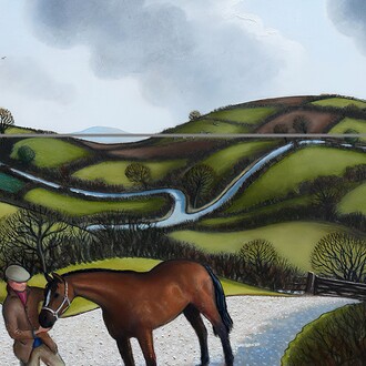 The Irish filly, 25x55 cm