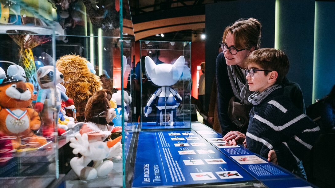 Dauerausstellung des Olympischen Museums, ausstellungsansicht. Mit freundlicher genehmigung des Olympischen Museums