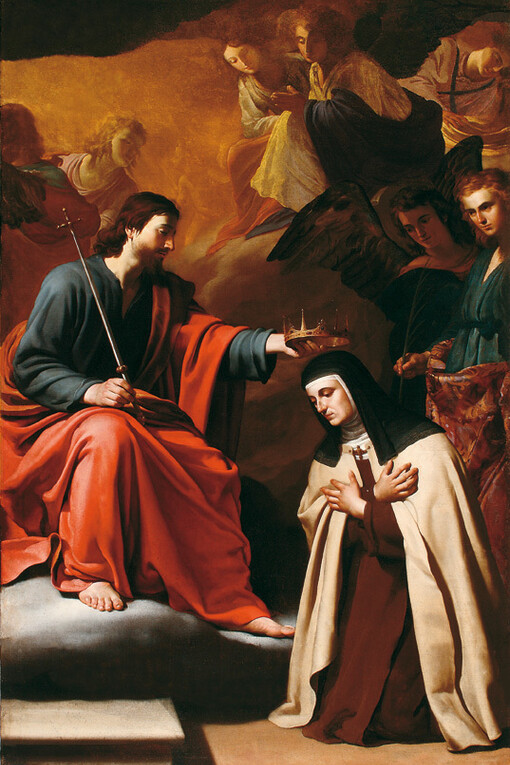 Gerrit van Honthorst, Santa Teresa incoronata da Cristo, 1614-1615, Olio su tela, Genova, Chiesa di Sant’Anna 