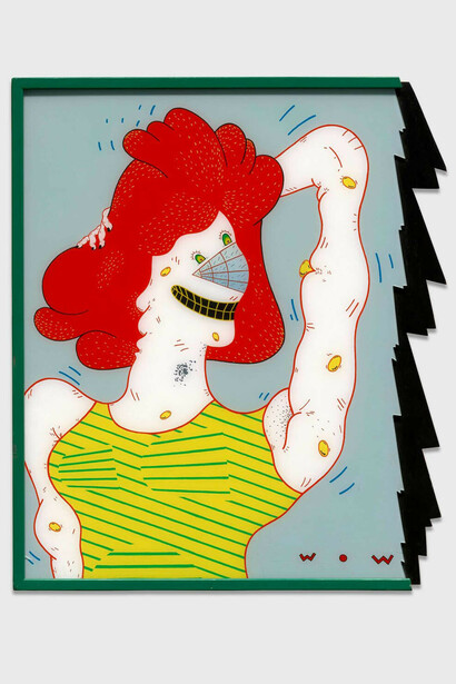 Jim Nutt. Wowidow, 1968. The Lacy Armour and Samuel and Blanche Koffler Acquisition funds; the Estate of Walter Aitken. © Jim Nutt.