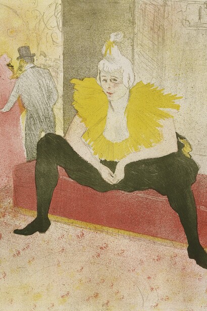 Henri de Toulouse-Lautrec. The Seated Clowness (Mademoiselle Cha-U-Kao)