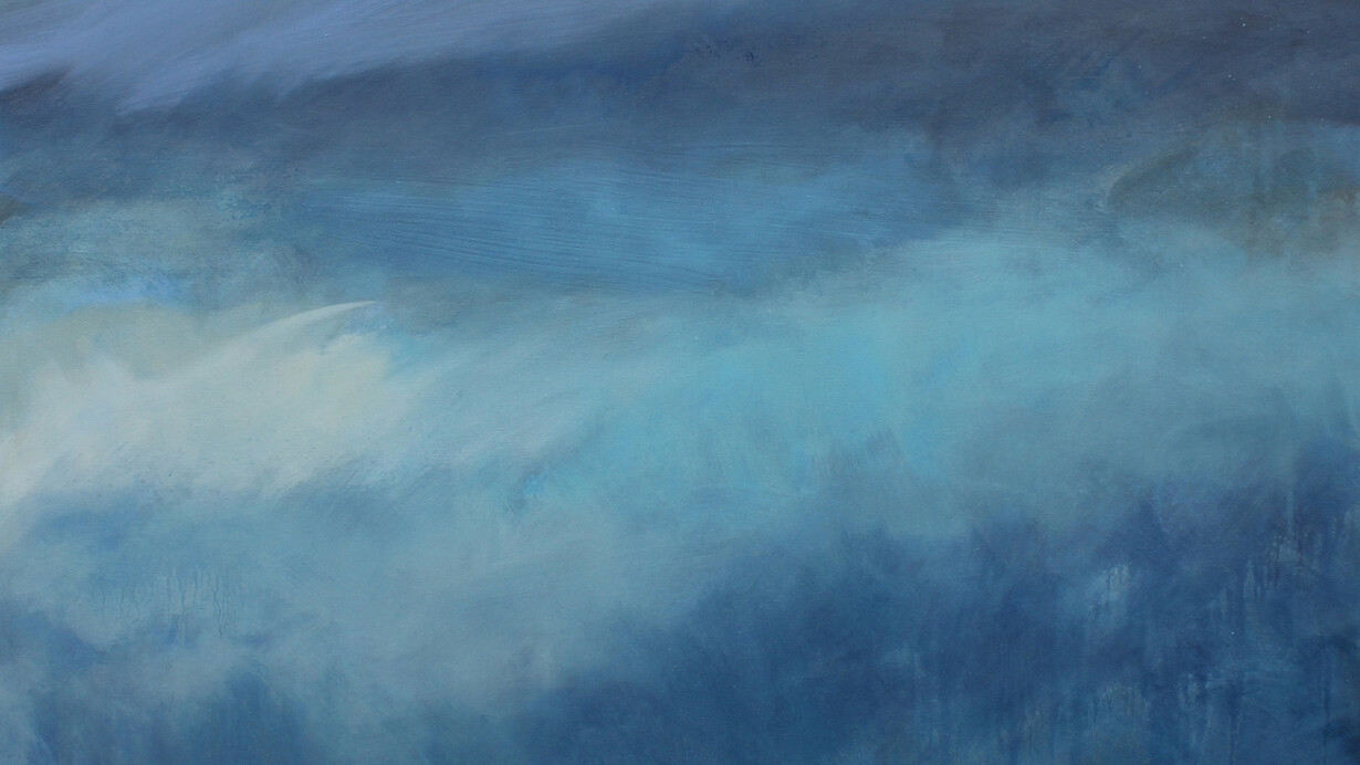 Leah Beggs, Light Passes Over, 2014, Oil on Canvas, 90 x 90 cm