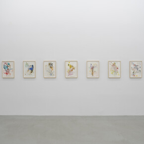 Installation View, Sébastien Léon, A Crack in My Cosmic Egg, 2024. Courtesy of Praz-Delavallade