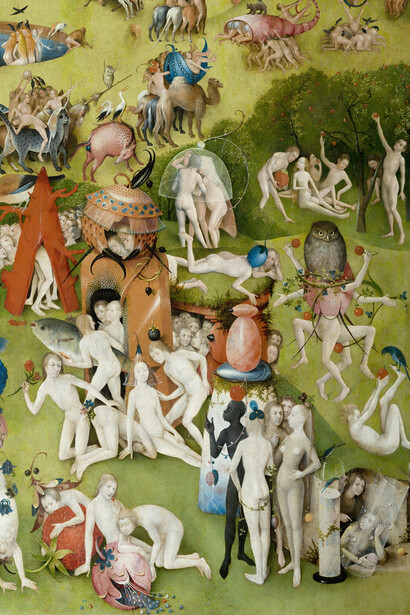 Hieronymus Bosch, El jardín de las delicias (detalle), entre 1490-1510