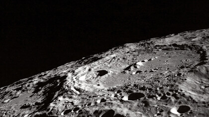 Detalle de la superficie lunar