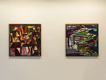 Prabhakar Kolte, Asymmetrical synthesis, exhibition view. Courtesy of Chemould