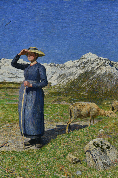 Giovanni Segantini, Midi dans les Alpes (détail), 1891. Avec l'aimable autorisation du Musée Marmottan-Claude Monet