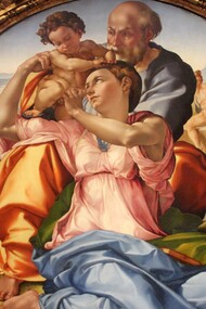 Michelangelo, "Tondo Doni", 1505-07, Galleria degli Uffizi, Firenze, Italia