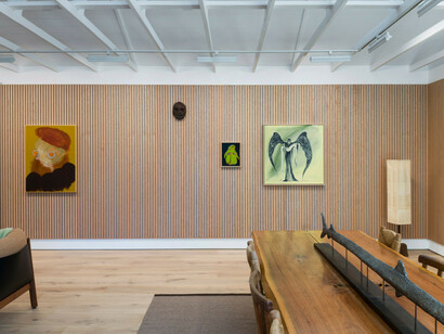 Various artists, Stranger things, exhibition view. Courtesy of Simchowitz Gallery