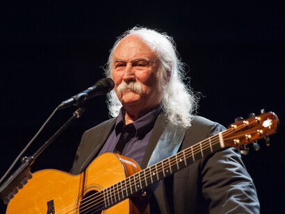 David Crosby durante un concerto