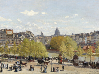 Claude Monet, Quay du Louvre, 1867. Courtesy of Kunstmuseum