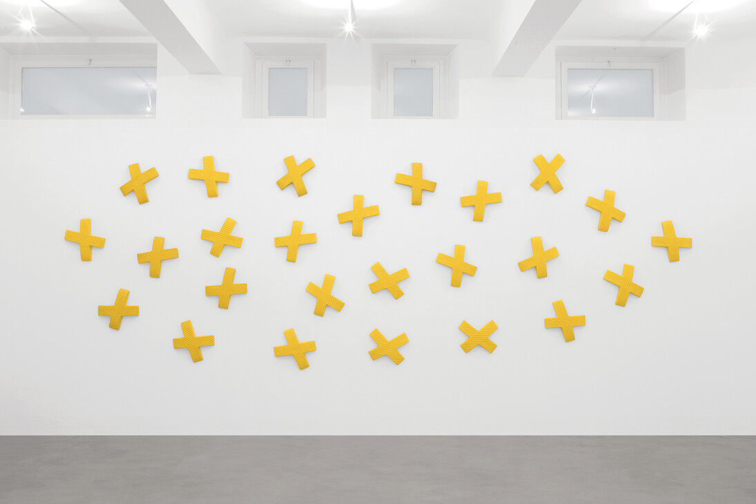 Pino Pinelli, Painting G, 2003 Mixed media, 180x700 cm. Courtesy A arte Invernizzi, Milan. Photo by Bruno Bani