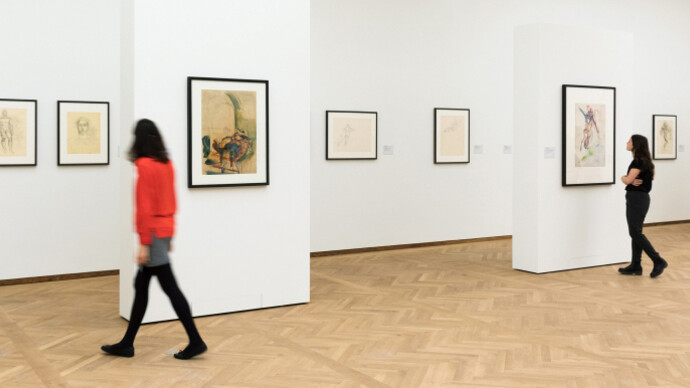Anton Kolig, Exhibition view. Courtesy of Leopold Museum