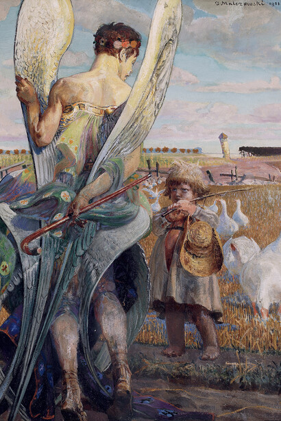 Jacek Malczewski, Ange, je te suivrai, 1901. Mit freundlicher genehmigung der Fondation de l’Hermitage