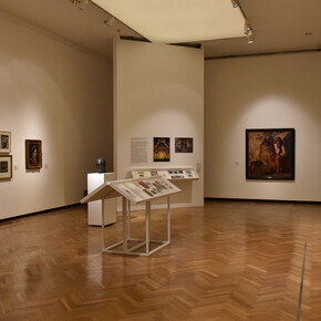 Varios artistas, Itinerarios artísticos entre la Argentina y España (1880-1930), vista de exhibición. Cortesía del Museo Nacional de Bellas Artes