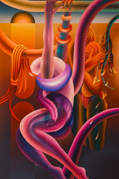 Igor Hosnedl, Tongue (detail), 2025. Courtesy of Nicodim Gallery