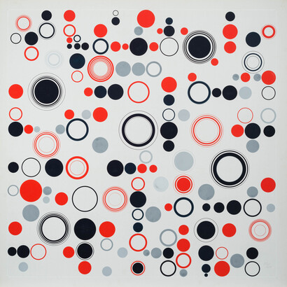 Antonio Asis, Geometría Libre, 1970. Gouache on paper (Cat. No. 2353), 29 7/8 in. x 30 5/16 in. Courtesy of the artist and Sicardi Gallery. Photography by Logan Sebastian Beck