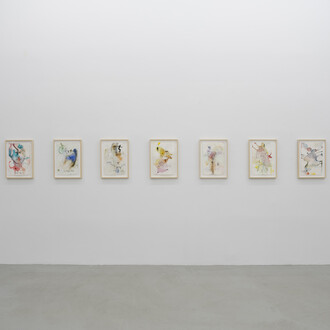 Installation View, Sébastien Léon, A Crack in My Cosmic Egg, 2024. Courtesy of Praz-Delavallade