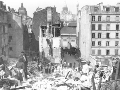 Palazzi distrutti a Livorno