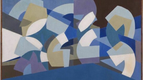 Saloua Raouda Choucair, Composition in Blue Module 1947–51, © Saloua Raouda Choucair Foundation