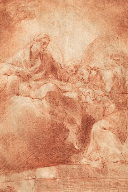 Sentimento e ragione nella pittura del grande Ubaldo Gandolfi, dipinto in mostra. Per gentile concessione di Artemide PR