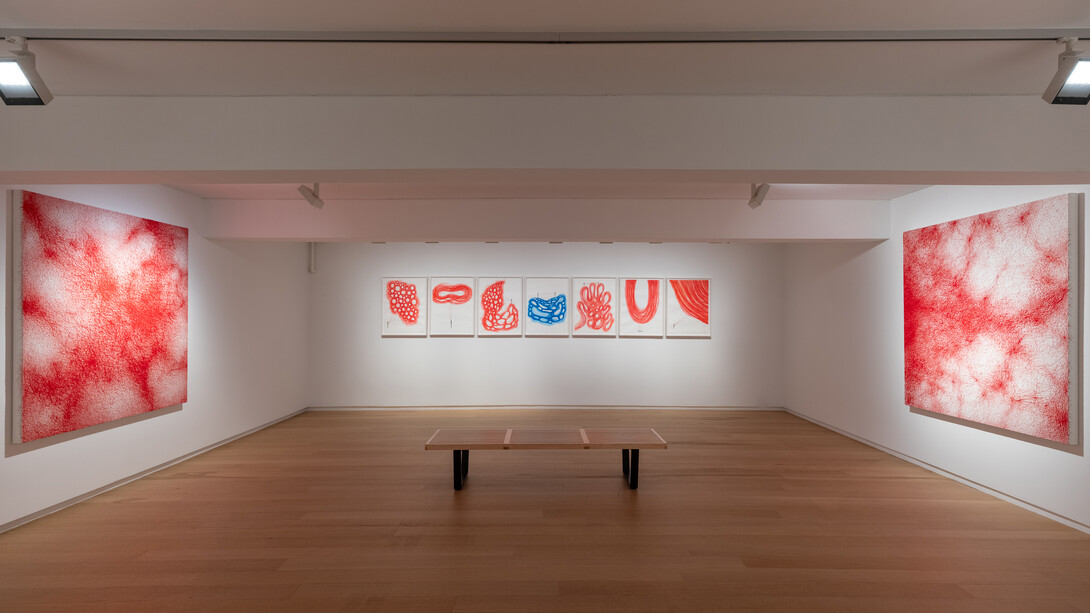 Chiharu Shiota, Echoes between, exhibition view. Courtesy of the artist and Templon. Photo by Charles Roussel