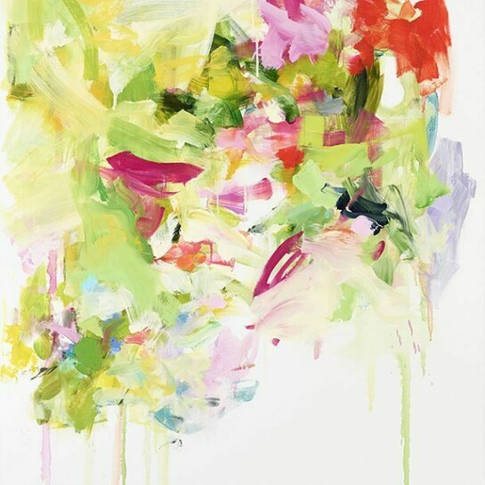 Yolanda Sanchez, A Sunday Kind of Love (detail), Oil on canvas, 41 x 29 in. 2013