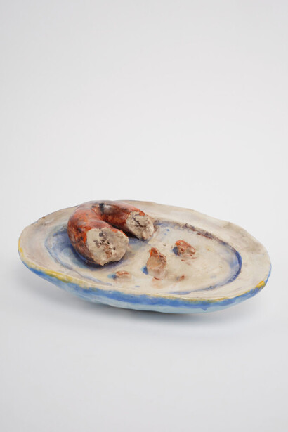 Robert Arneson, Half eaten donut, 1967. Courtesy of Rena Bransten Gallery