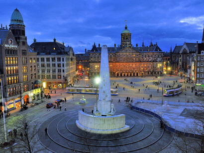 La Plaza Dam, el centro turístico de la ciudad neerlandesa