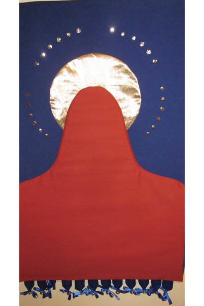 Nadema Agard, Lakota Virtue 2: Wówalitake (Fortitude), 2015, Mixed Media on Canvas Panel, 36 x 39”