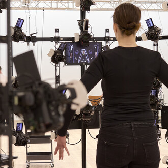 Jordan Wolfson, Little room, vue de l’exposition. Avec l’aimable autorisation de la Fondation Beyeler