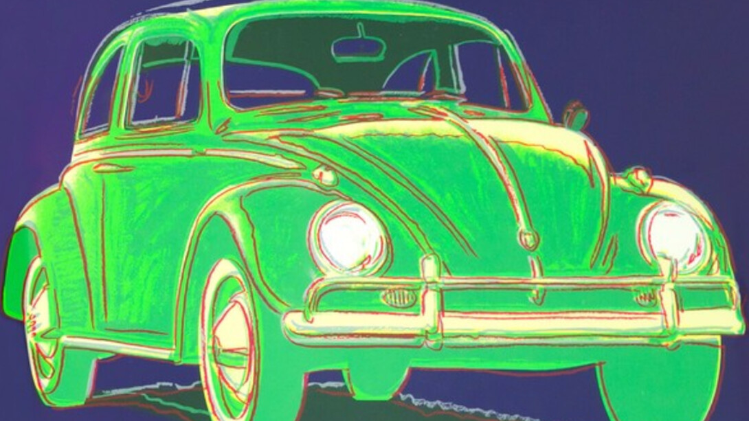 Andy Warhol, Volkswagen, 1985. Courtesy of David Benrimon Fine Art