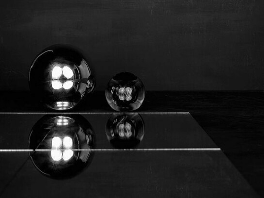 Sarah Jones, detail of Cabinet (V) (Two Spheres), 2014, C Print from black and white negative, 23 5/8 x 18 7/8 inches (unframed) (60 x 48 cm). Courtesy Anton Kern Gallery, New York