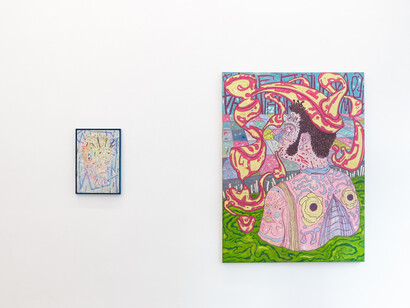 Ross Taylor, Divine cargo, exhibition view. Courtesy of Galerie Russi Klenner 