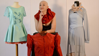 Manuela Camprini nel suo atelier