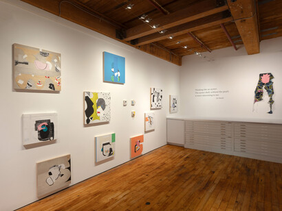 Jo Smail, Thinking like an oyster, exhibition view. Courtesy of Goya Contemporary