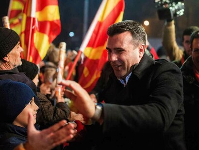 Zoran Zaev, the leader of the oppositional Social Democratic Union of Macedonia