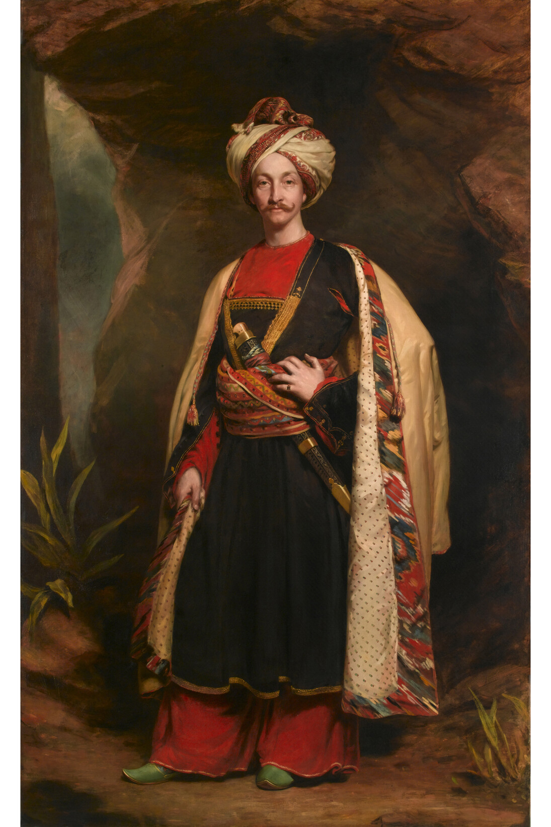 James Sant (1820-1916), Captain Colin Mackenzie c.1842, Oil paint on canvas, 2386 x 1455 mm, National Army Museum
