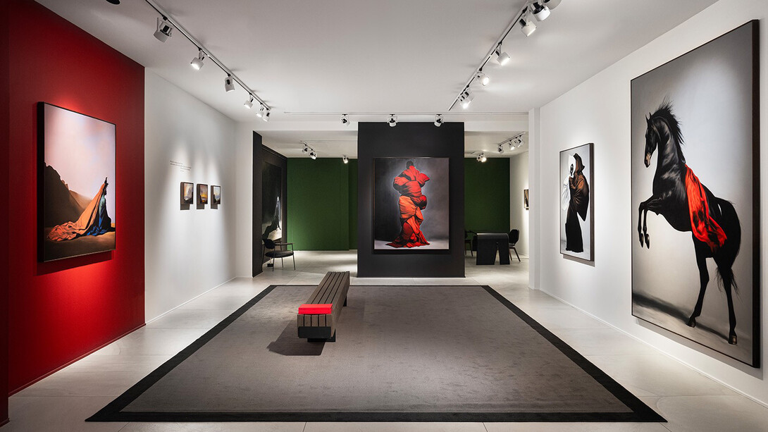 Gustavo Nazareno, Afro-latin baroque, exhibition view. Courtesy of Opera Gallery 