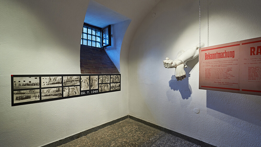 Stari pisker, the memorial space for the victims of Nazi violence, exhibition view. Courtesy of Museum of recent history Celje