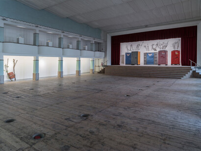 Sislej Xhafa, Fireworks in my Closet, Exhibition view. Courtesy of Galleria Continua