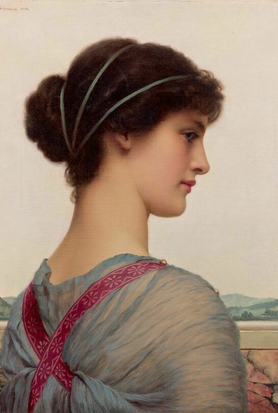 Godward, Bellezza classica, 1908, Olio su tela,51 x 40,9 cm, Messico, Collezione Pérez Simón, © Studio Sebert Photographes