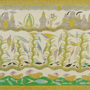 Springtime, pen & ink on paper, 37x62 1/2 in 94x158.8cm