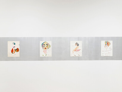 Lady Shalamar, Three world tours, exhibition view. Courtesy of Kerry Schuss Gallery 