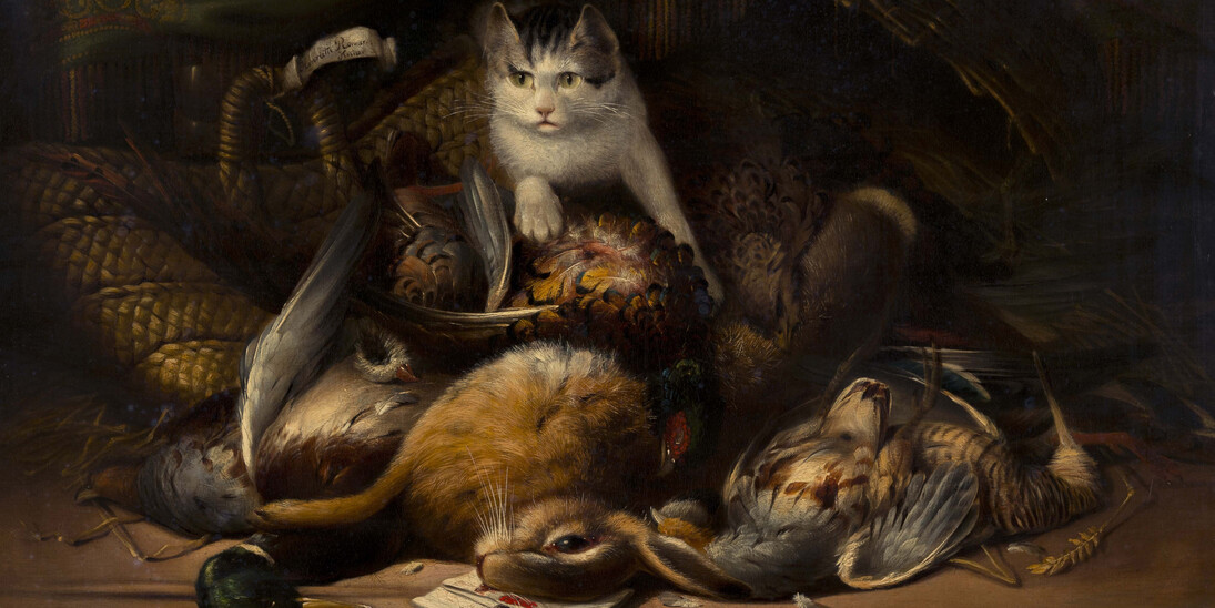 Henriëtte Ronner-Knip, Jachttableau 1850-1900 © Het KattenKabinet