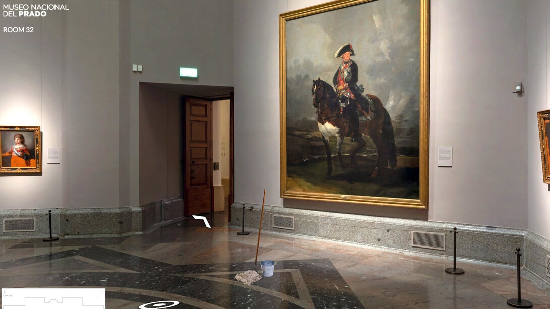 Adrian Melis, Virtual cleaning service for art museums and institutions (captura de video). Cortesía del artista y ADN Galeria