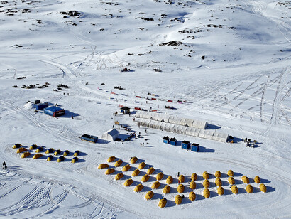 Arctic Circle Race - the Worlds toughest x-contry ski race takes place every year in Sisimiut in the spring