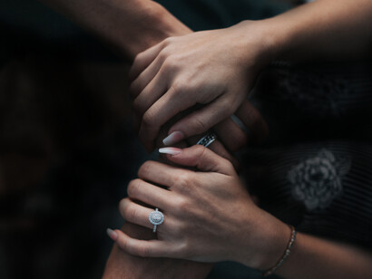 Hands of friendships, the one is only one, the other