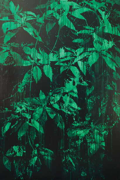 La Forêt d'Émeraude, 2014
Acrylique sur panneau de bois
175 x 122 cm